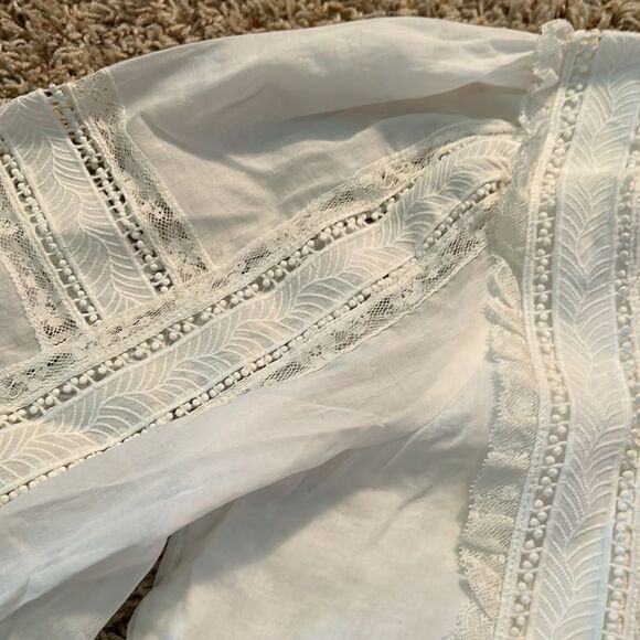 Polo Ralph Lauren- Lace Cotton Voile Blouse - Size 16 - Picture 4 of 5